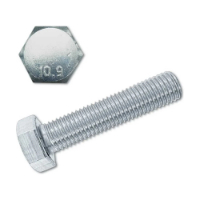 Болт DIN 961 мелкий шаг, полная резьба М10*1,25*80 кл.пр. 10,9 цинк